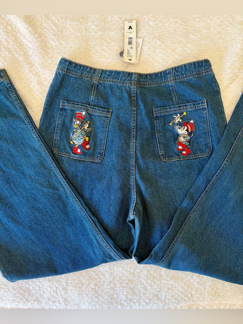 Disney Macy’s Women's Minnie majorette high-rise wide leg Jeans